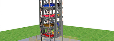 vertical rotary carousel parking sliding small 3 Image