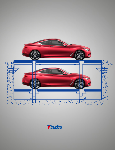 Car stacker and pit model double stack parking