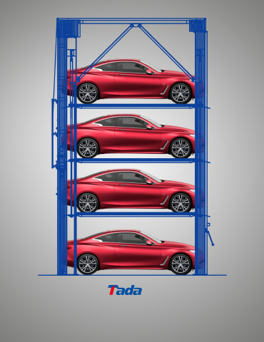 car stacker and model qs quad stack parking on the ground