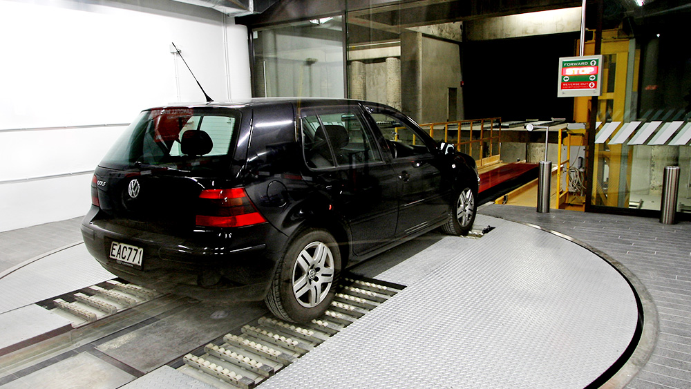 Automated Elevator Parking System Control Room Image