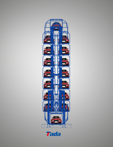 9f 16 cars vertical lift rotary parking system