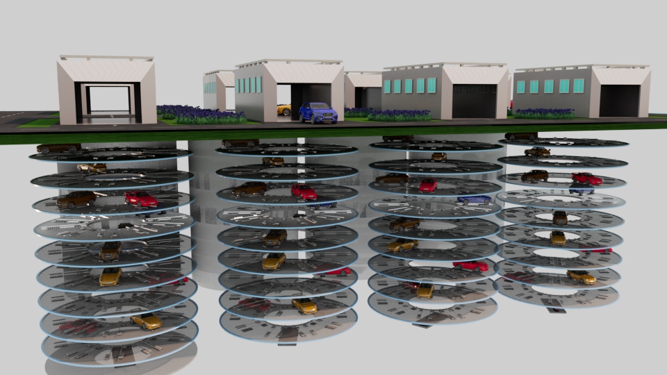 round automated parking systems