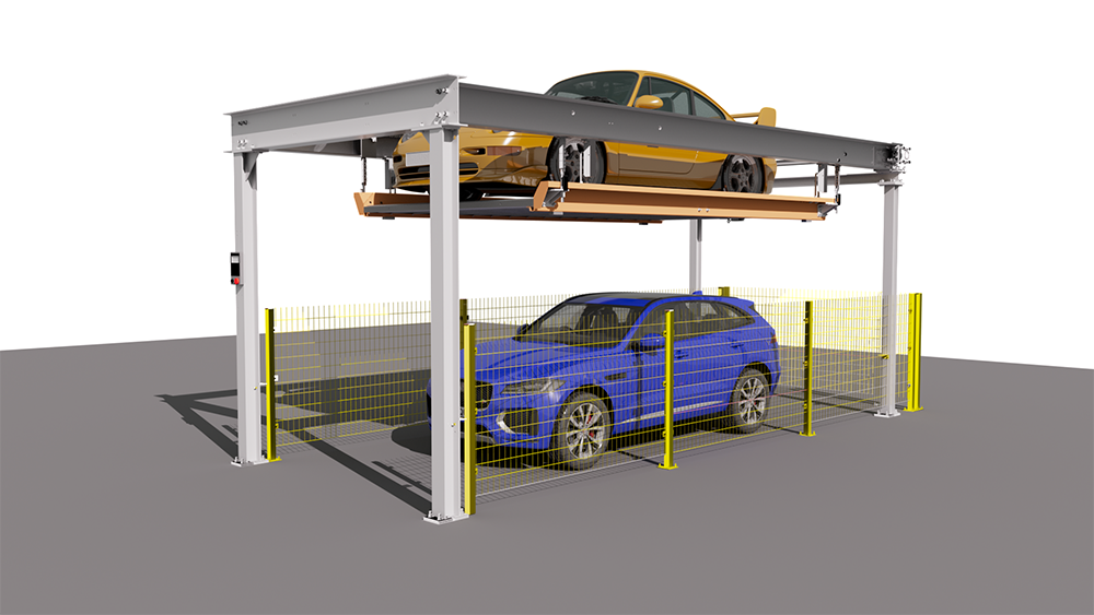 new application for suspend platform parking lift