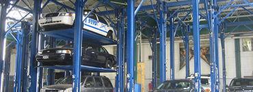 triple stacker and parking lift and  car stacker sliding Image