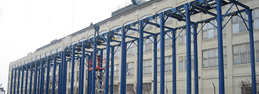 triple stacker parking lift sliding Image