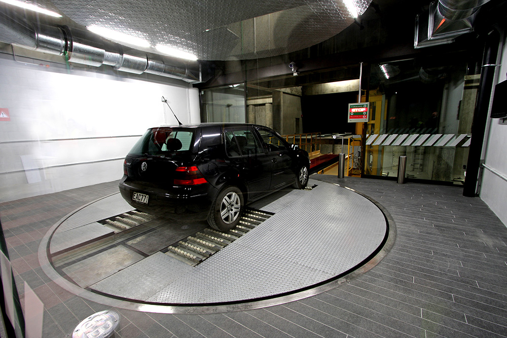 entrance and exit of automatic car parking project Image