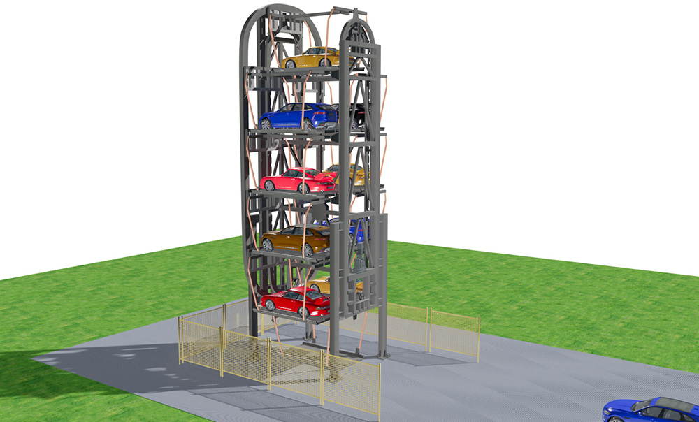 rotary parking system image